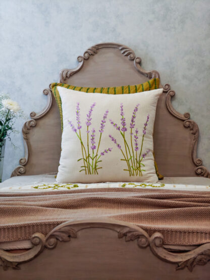 Calyz Lavender Flower Cushion - Image 3